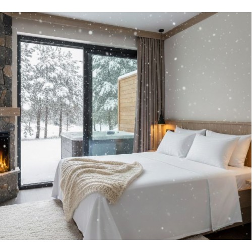 Otel çarşafı Çift kişilik  280x300cm 59 tel pamuk polyester akfil kumaş